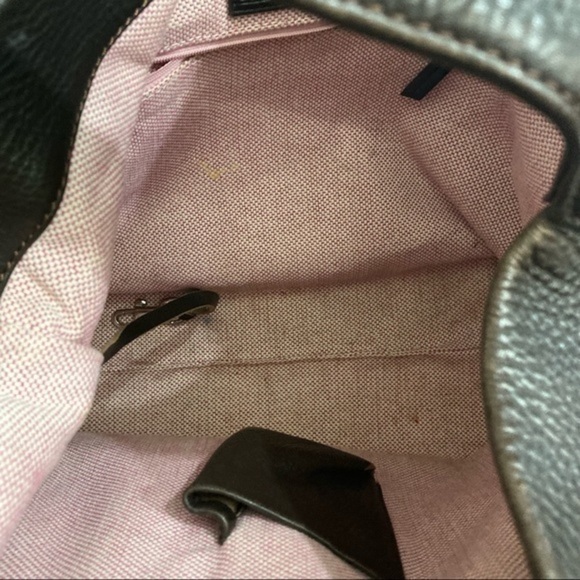 Dooney and Bourke dark brown leather shoulder bag - Picture 13 of 15